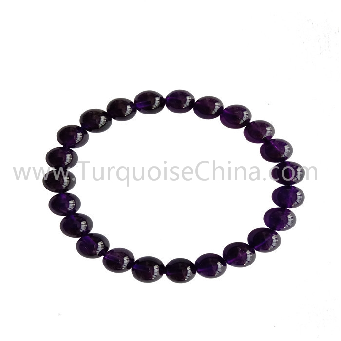 Hot Amethyst Round Beads Bracelets Gift For Lovers