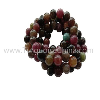 Genuine Colorful Tourmaline Round Beads Bracelets Gemstone Wholesale