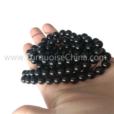 Hot-sale Black Tourmaline 8mm Round Beads Gemstone Wholesale
