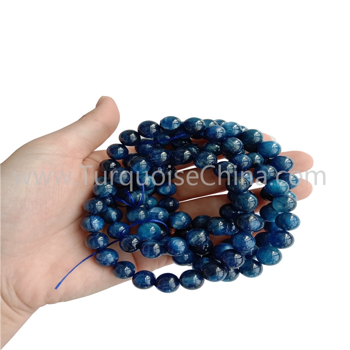 Man And Woman Gift 10mm Kyanite Round Beads Bracelets