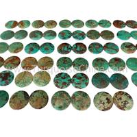 15.6x20.8x3.8mm New Turquoise Left And Right Match Pairs Smooth Oval Cabochon