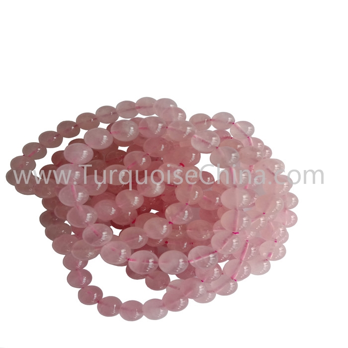 10mm Natural Rose Qurtz Round Beads Bracelets Wholesale
