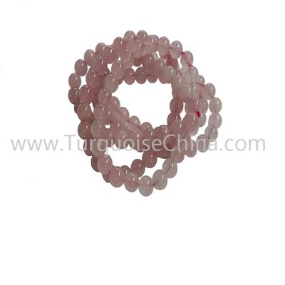 Grade A Wonderful Rose Quartz Round Beads Bracelets For Woman