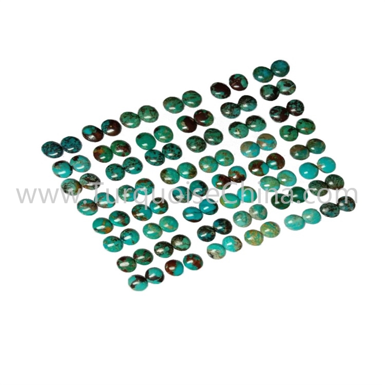 10x12x3.8mm Hot-sale Turquoise Oval Cabochon Pairs For Jewelry