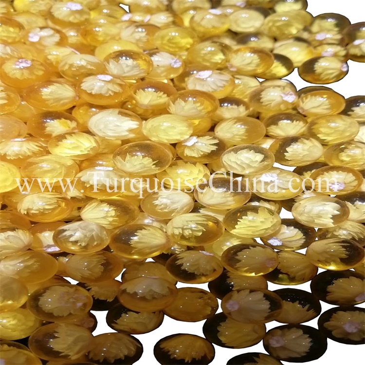 Beautiful Crystal Perfectly Amber Round Pearls