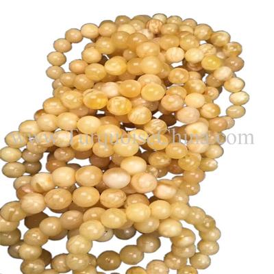 Natural Popular Amber Round Beads Bracelets For Women and Men