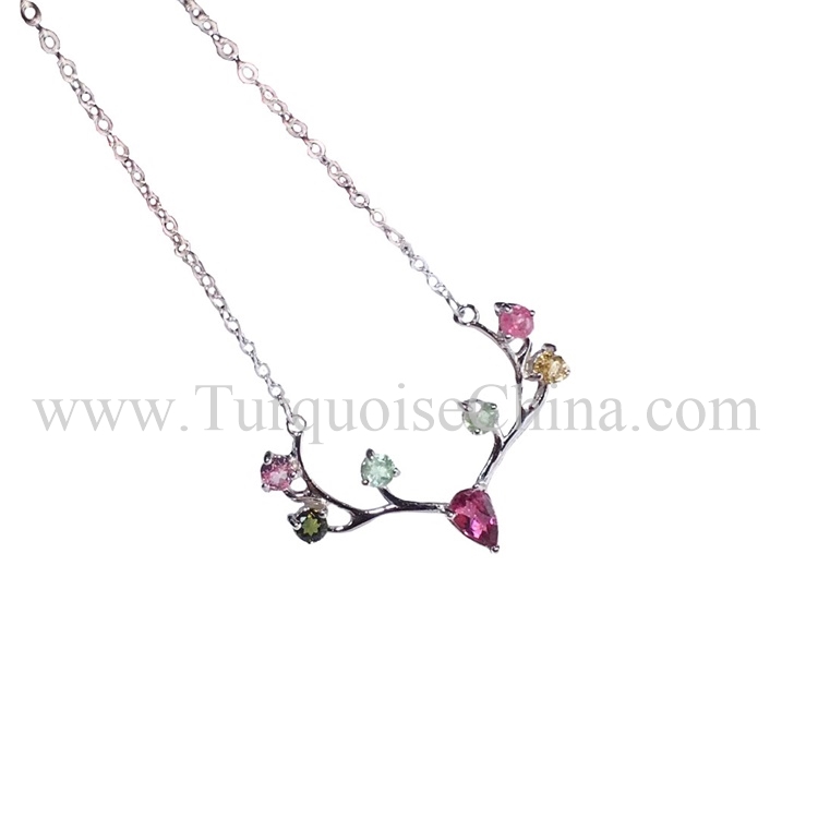 Magnificent Remarkable Gemstone Of Deer Shape Tourmaline Necklace To Beautify The Appearance