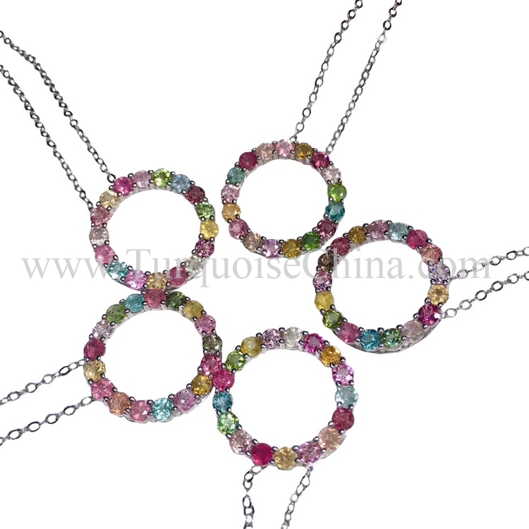 Genuine Superb Tourmaline Necklace Round Gemstone Wholesale