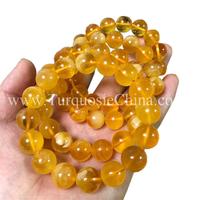 Vintage Unique Amber Bracelet Ball Beads Rare Jewelry Handmade