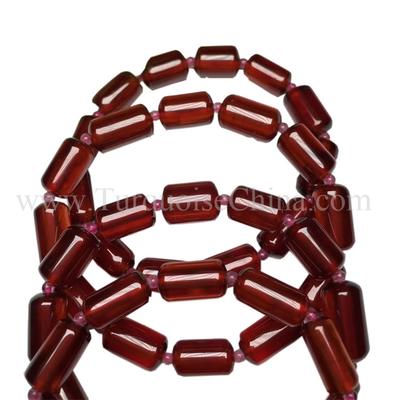Genuine Natural Wine Red Garnet Candle Beads Fashion Women Bracelet