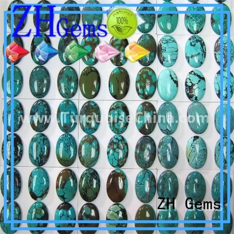 ZH Gems genuine turquoise cabochon professional supplier for ring