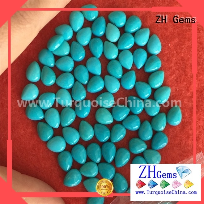 ZH Gems top quality turquoise cabochon supply for jewelry
