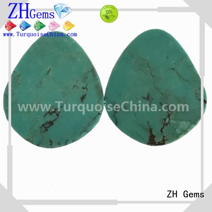 ZH Gems perfect pear shaped gem supply for necklace
