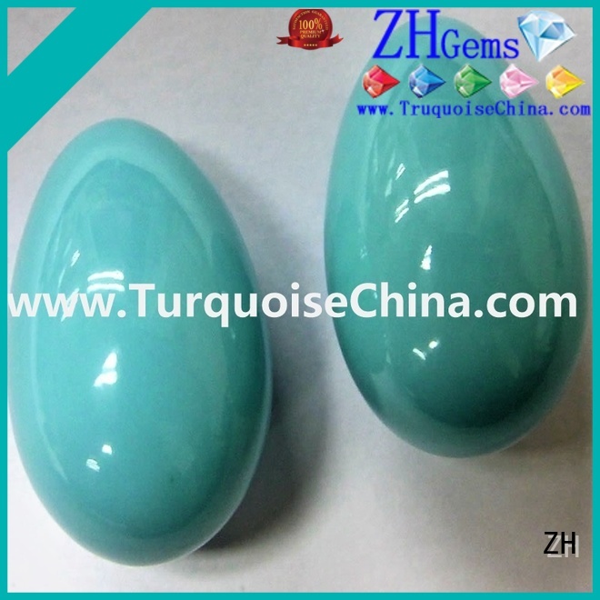 ZH natural turquoise beads business for ring
