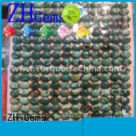 ZH Gems genuine turquoise cabochon professional supplier for jewelry