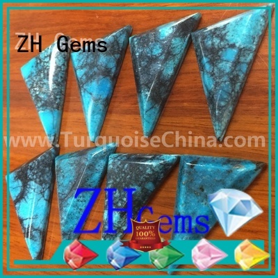 ZH Gems top quality turquoise cabochon stones supply for jewelry making