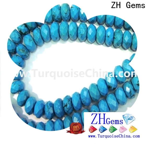 ZH Gems faceted turquoise supply for bracelet