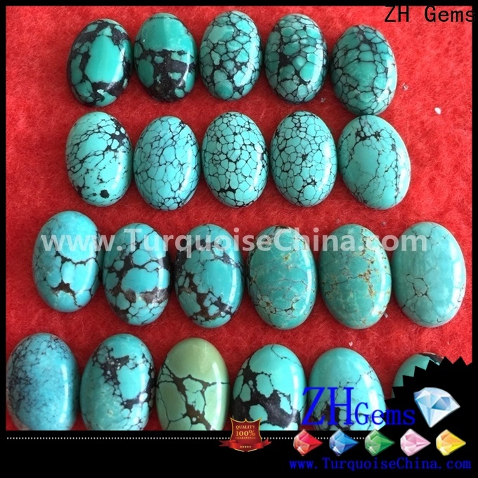 ZH Gems top rated loose turquoise gemstones reliable supplier for jewelry making