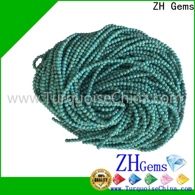 ZH Gems natural turquoise bead necklace supplier for jewellery making