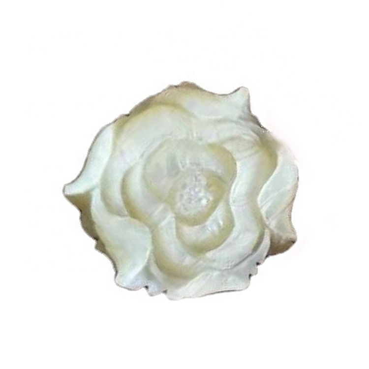 Shell rose flower beads for women jewelry/Hot sale carved white all Is 100% natural