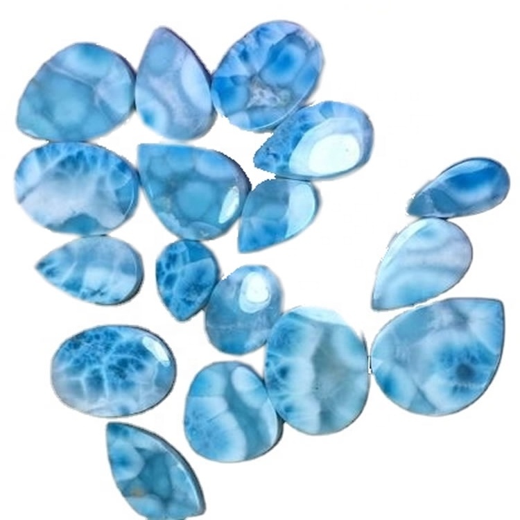 Larimar Cabochon Hot Seller Natural Gemstone(dominican Republic) Natural Mineral Gemstones All Is 100% Natural Blue All Size