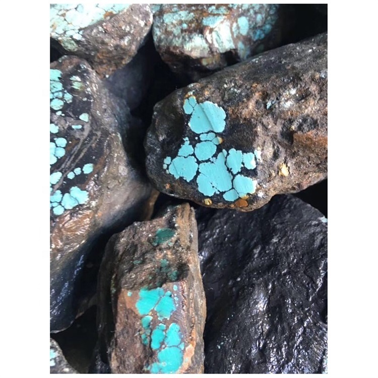 large stone spiderweb turquoise rough material  turquoise nuggets bulk gemstone