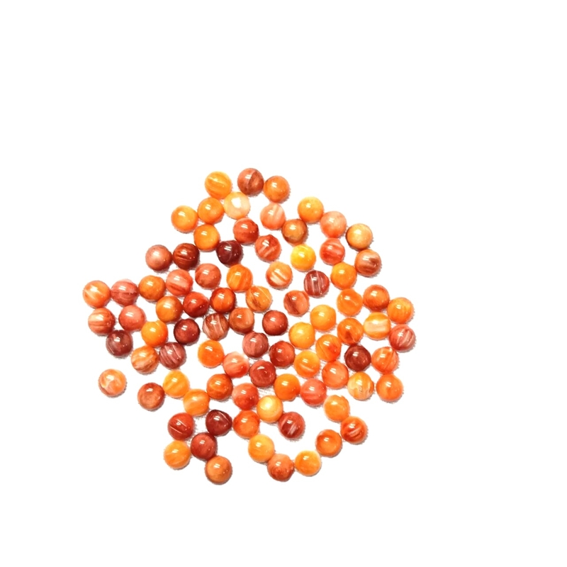 Spiny Oyster cabochon Orange Or Red 4mm 5mm and 6mm