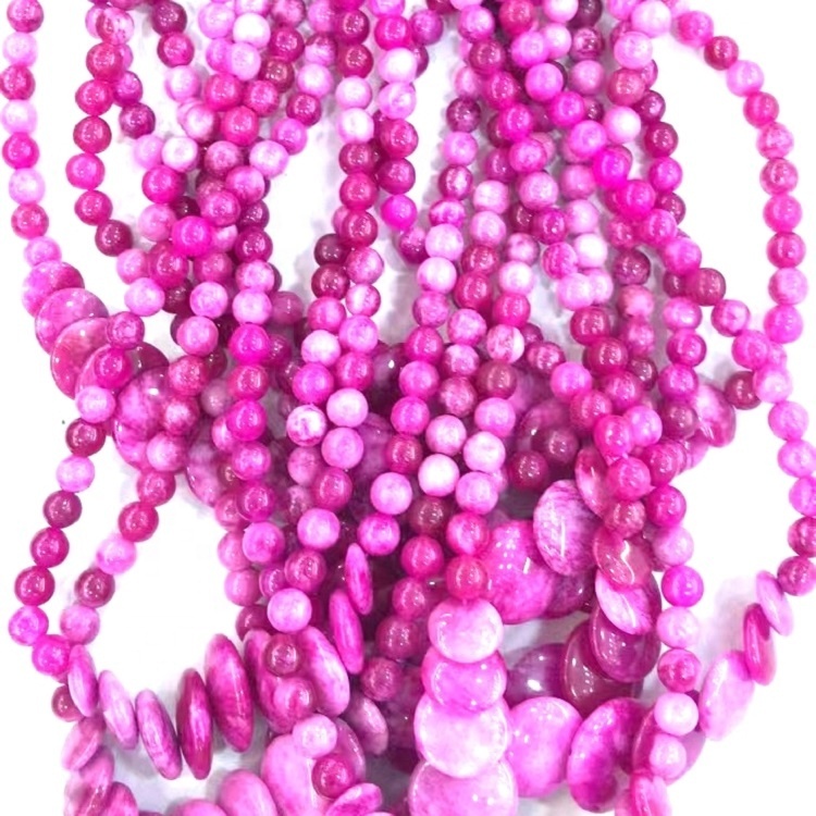 Pink Jade necklace Jade Jewelry Gift Magenta Charm Necklace