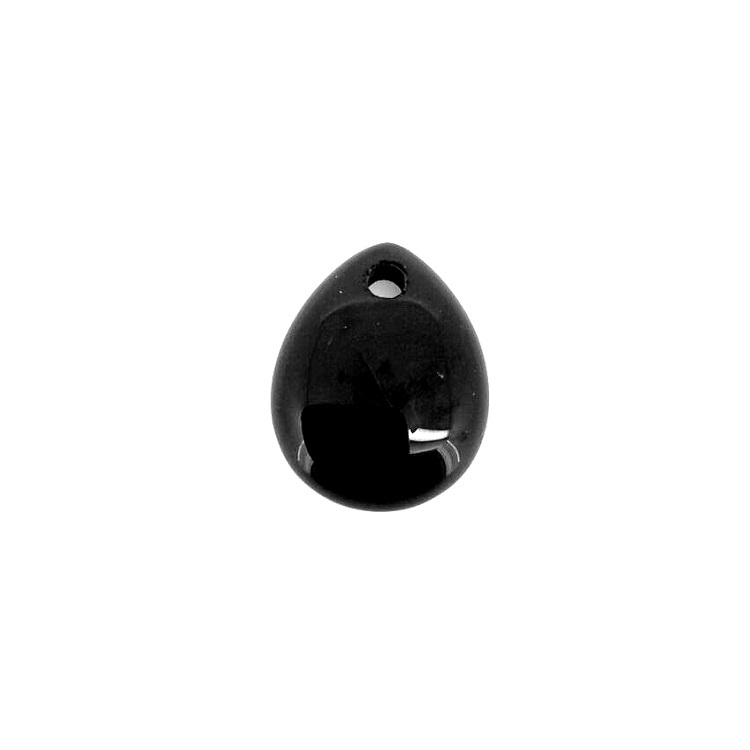 Black Color Natural Pear Botswana Agate Loose Gemstone 16mm*20mm*3-4mm