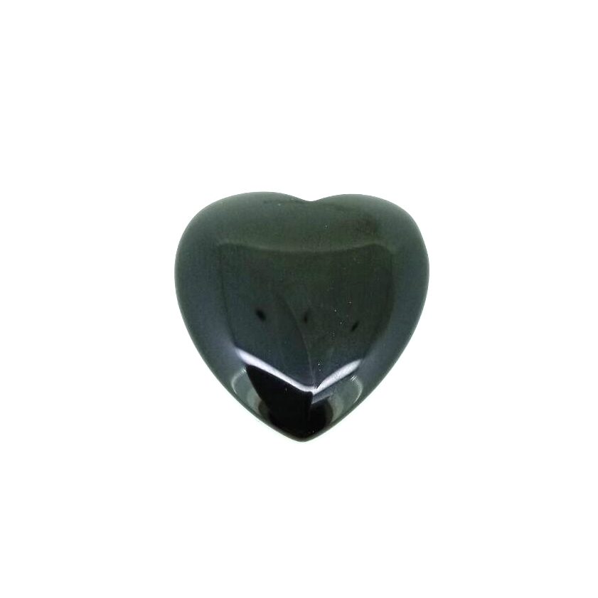 Black agate heart pendant 24mm*25mm*3-4mm