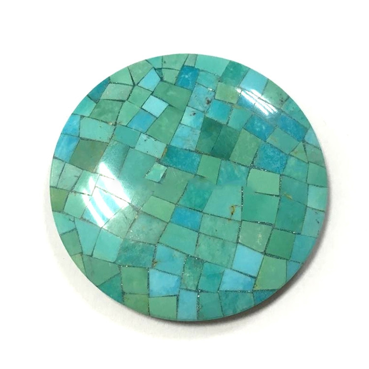 naturally gemstone turquoise agate Mosaic Cabochons jewellery