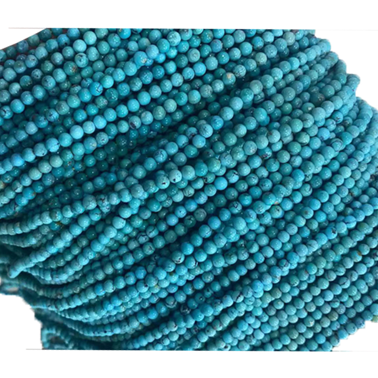 Extremely Turquoise Beads, Turquoise Smooth Round Beads, Gemstone Plain Beads
