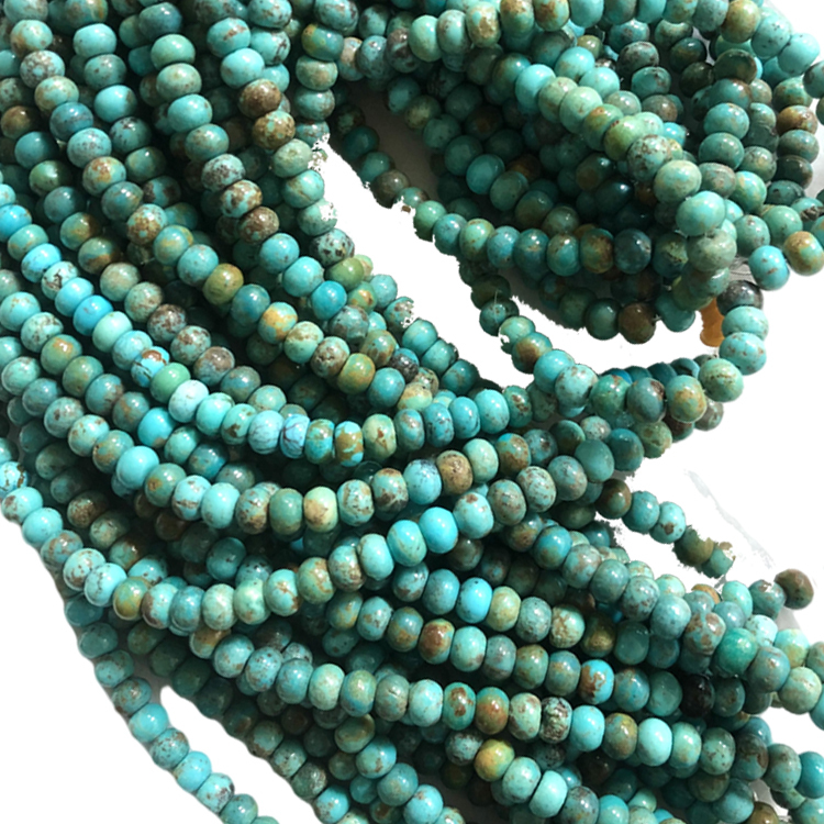 Old Vintage Hubei Chinese Natural Turquoise Beads