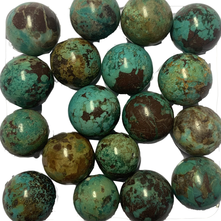 100% Natural Turquoise Gemstone Round Loose Beads Loose Beads